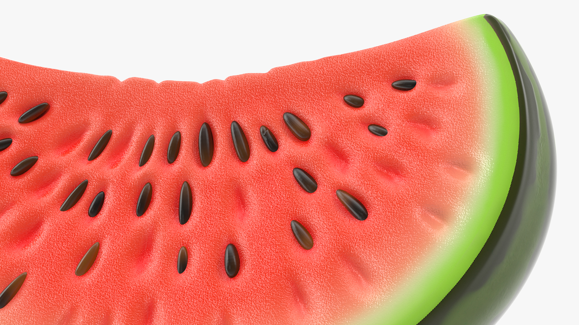 Cartoon Watermelon Slice 3D model
