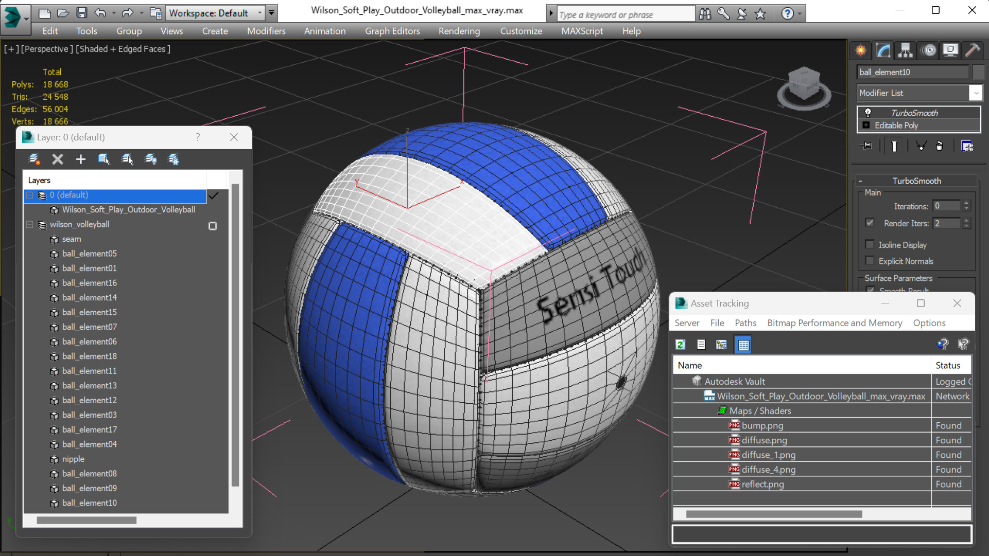 3D model Wilson Soft Play Outdoor Volleyball