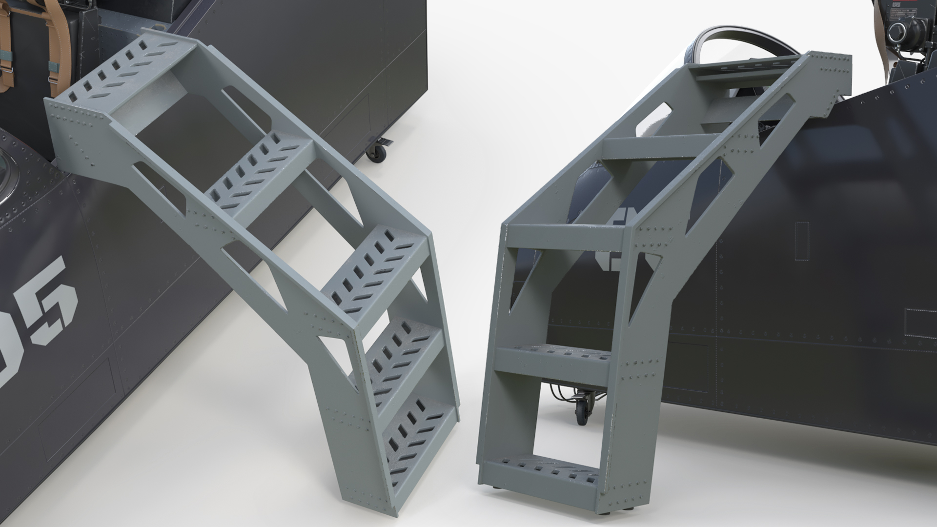 Aircraft Cockpit Trainer with Stairs, view 10