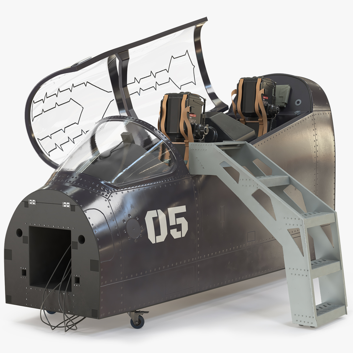 Aircraft Cockpit Trainer with Stairs, view 4