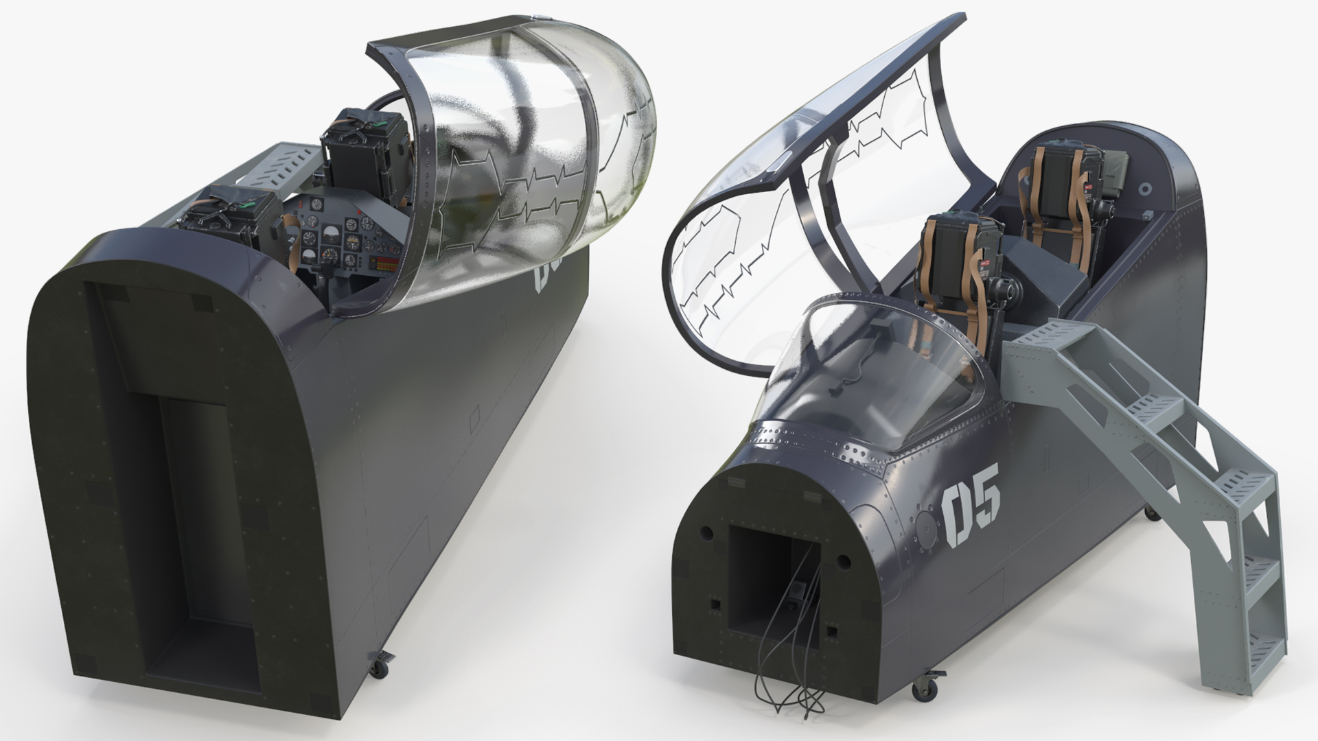 Aircraft Cockpit Trainer with Stairs, view 6