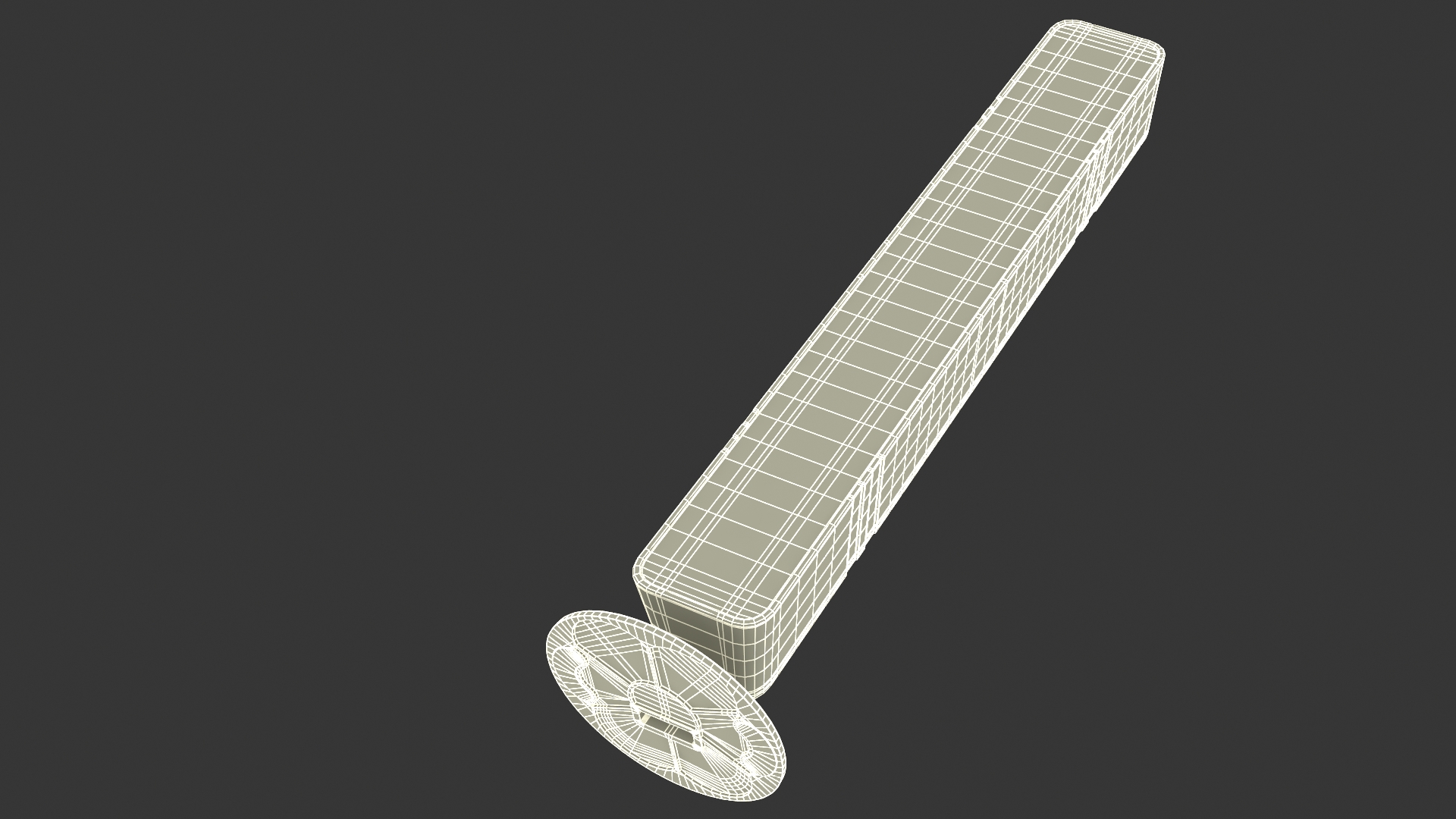 3D Vertical LED Light Bar Switched Off for 3D Print model