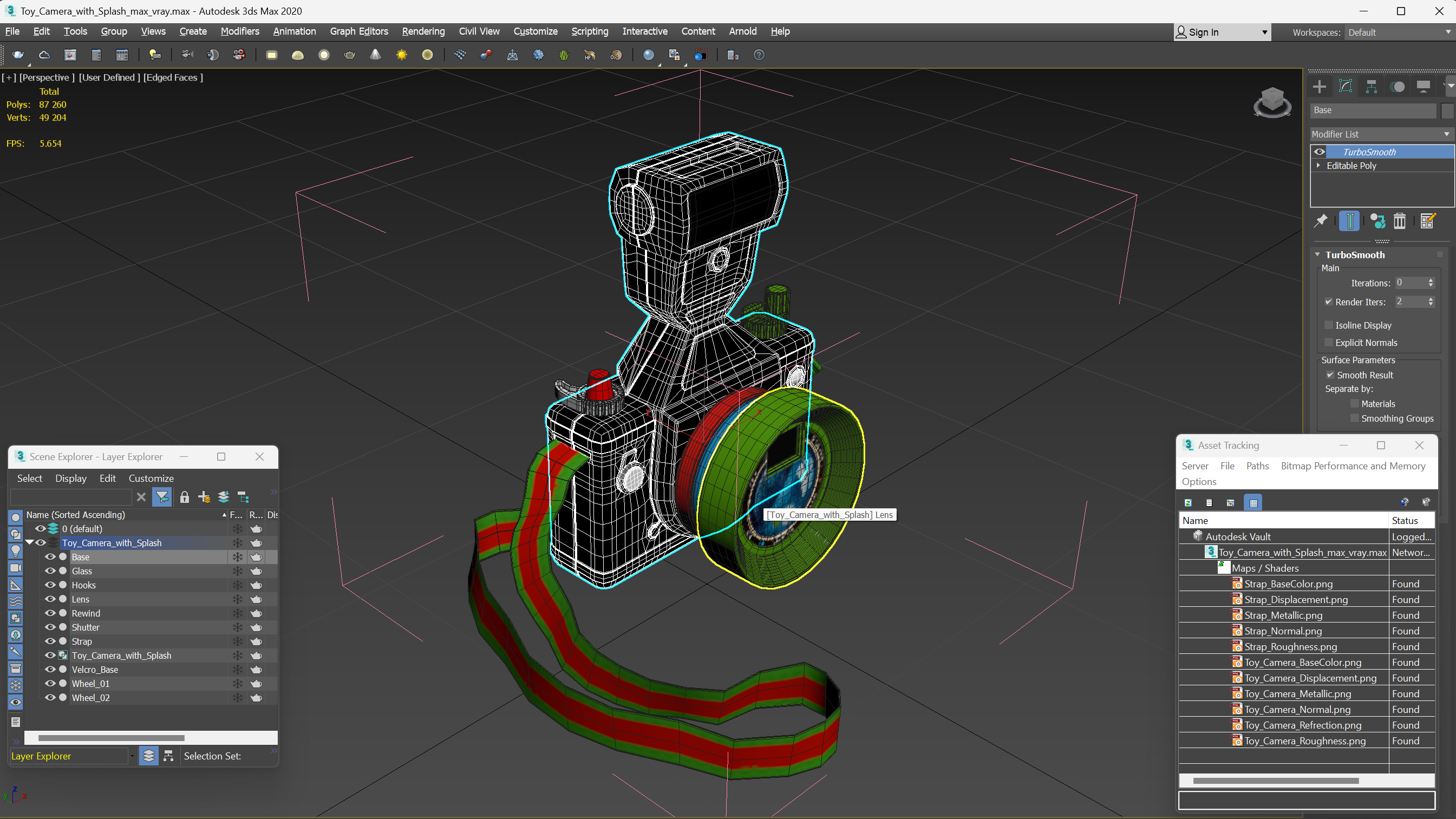 3D Toy Camera with Flash