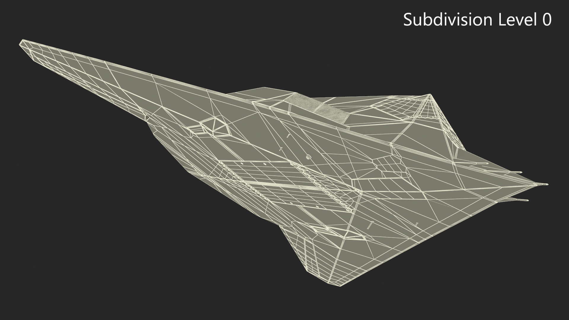 F-117 Nighthawk Stealth Aircraft in Flight 3D