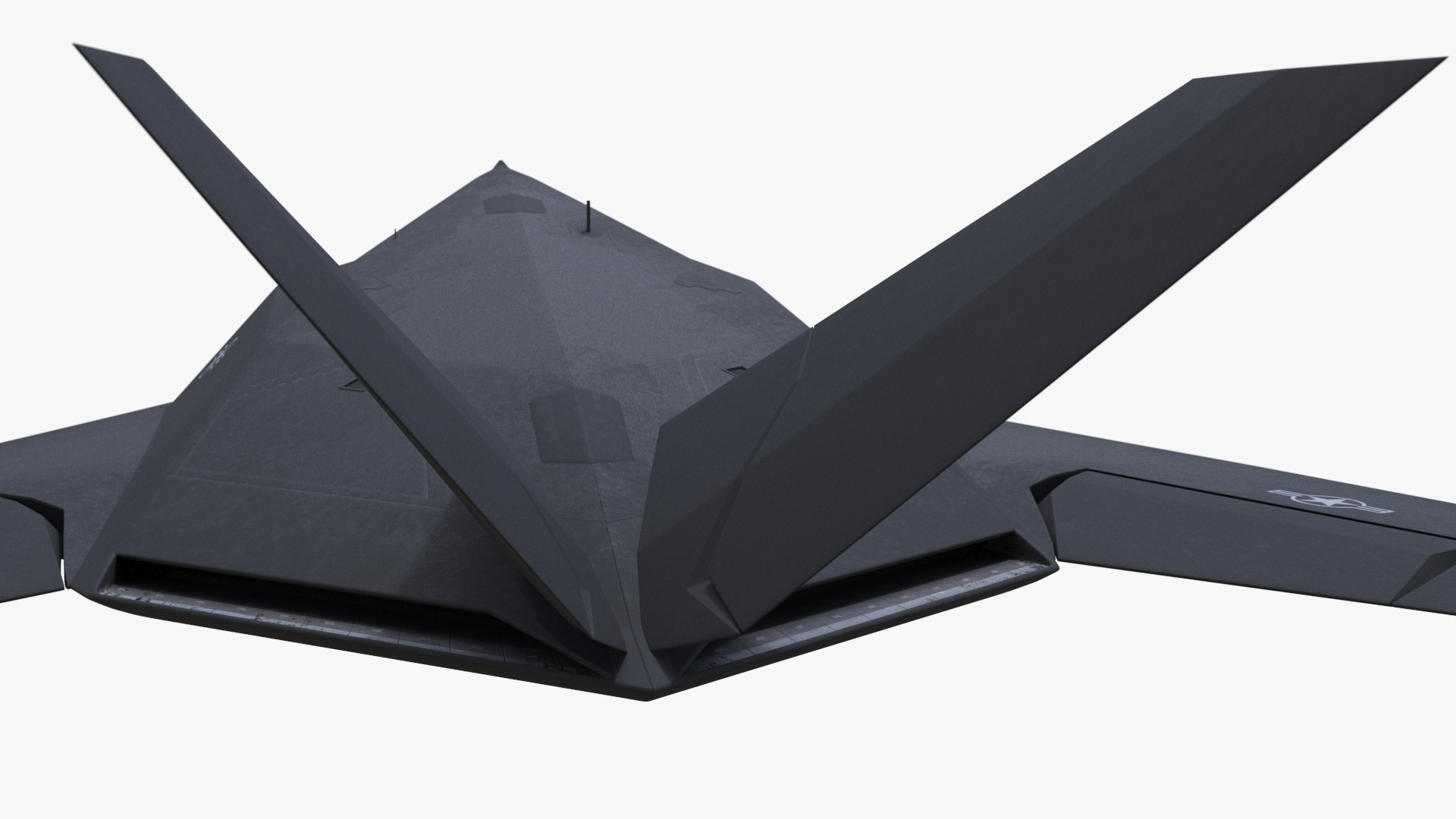 F-117 Nighthawk Stealth Aircraft in Flight 3D