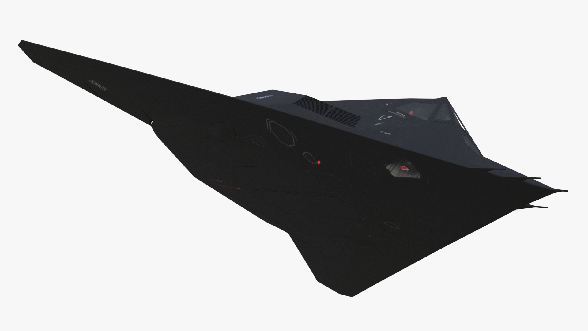 F-117 Nighthawk Stealth Aircraft in Flight 3D