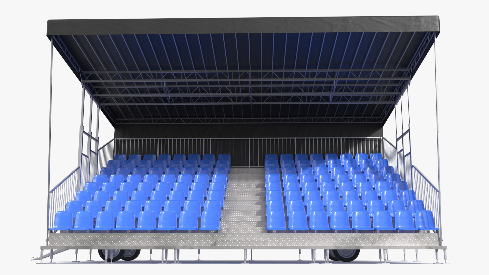 3D Tribunes with Roof model