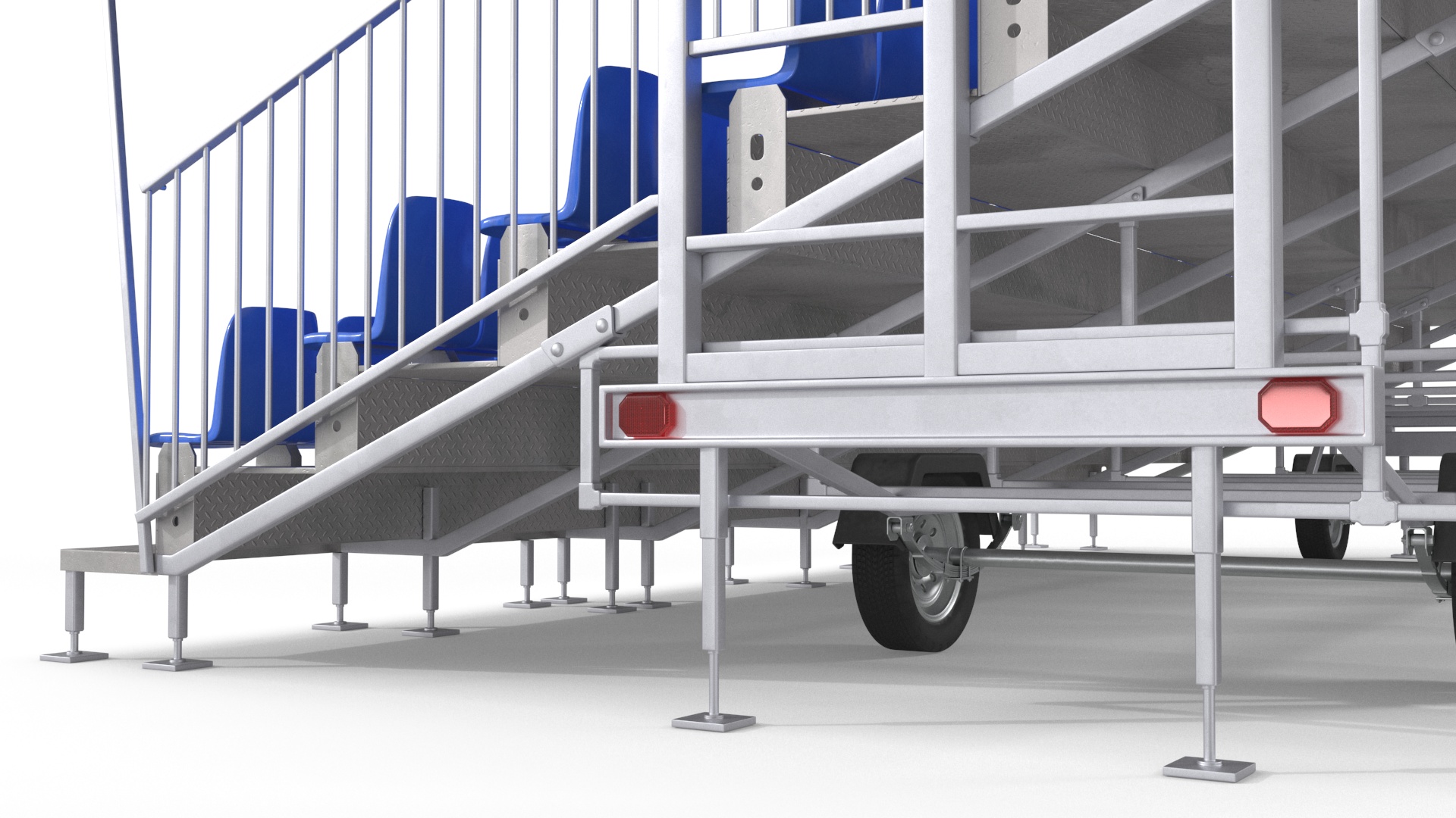 3D Tribunes with Roof model