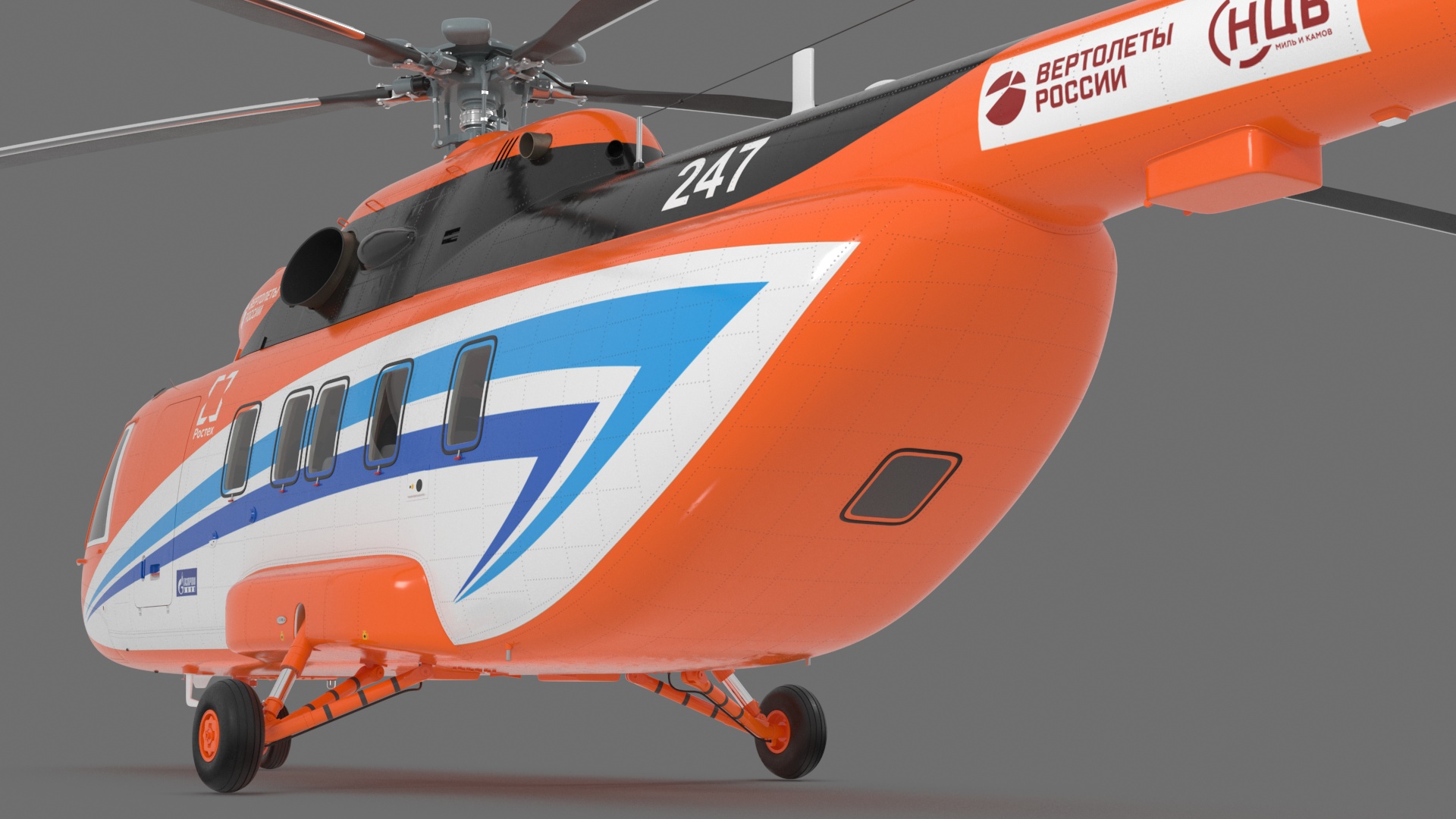 Russian Cargo Helicopter Gazprom MI-171 A3 3D