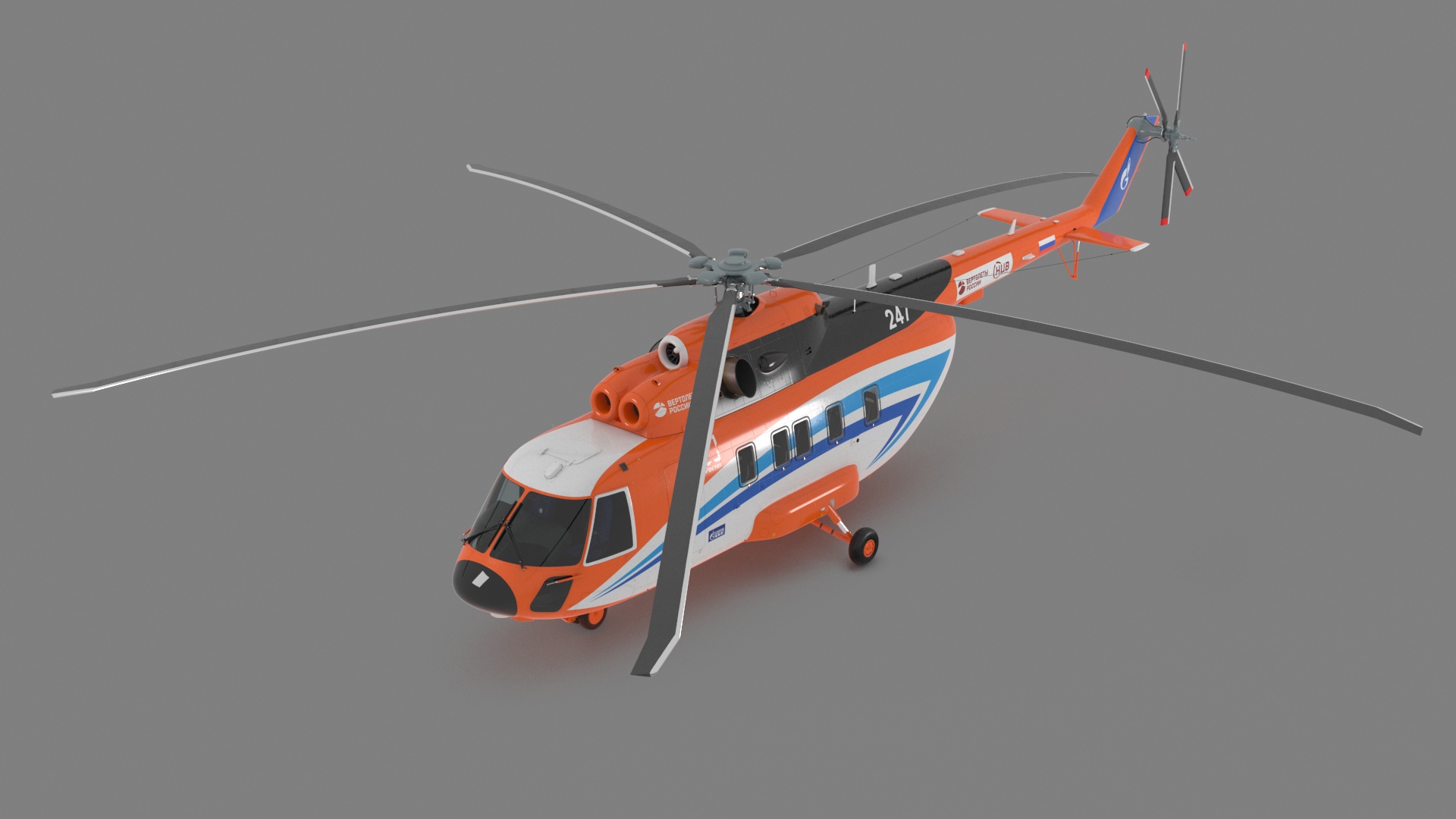 Russian Cargo Helicopter Gazprom MI-171 A3 3D