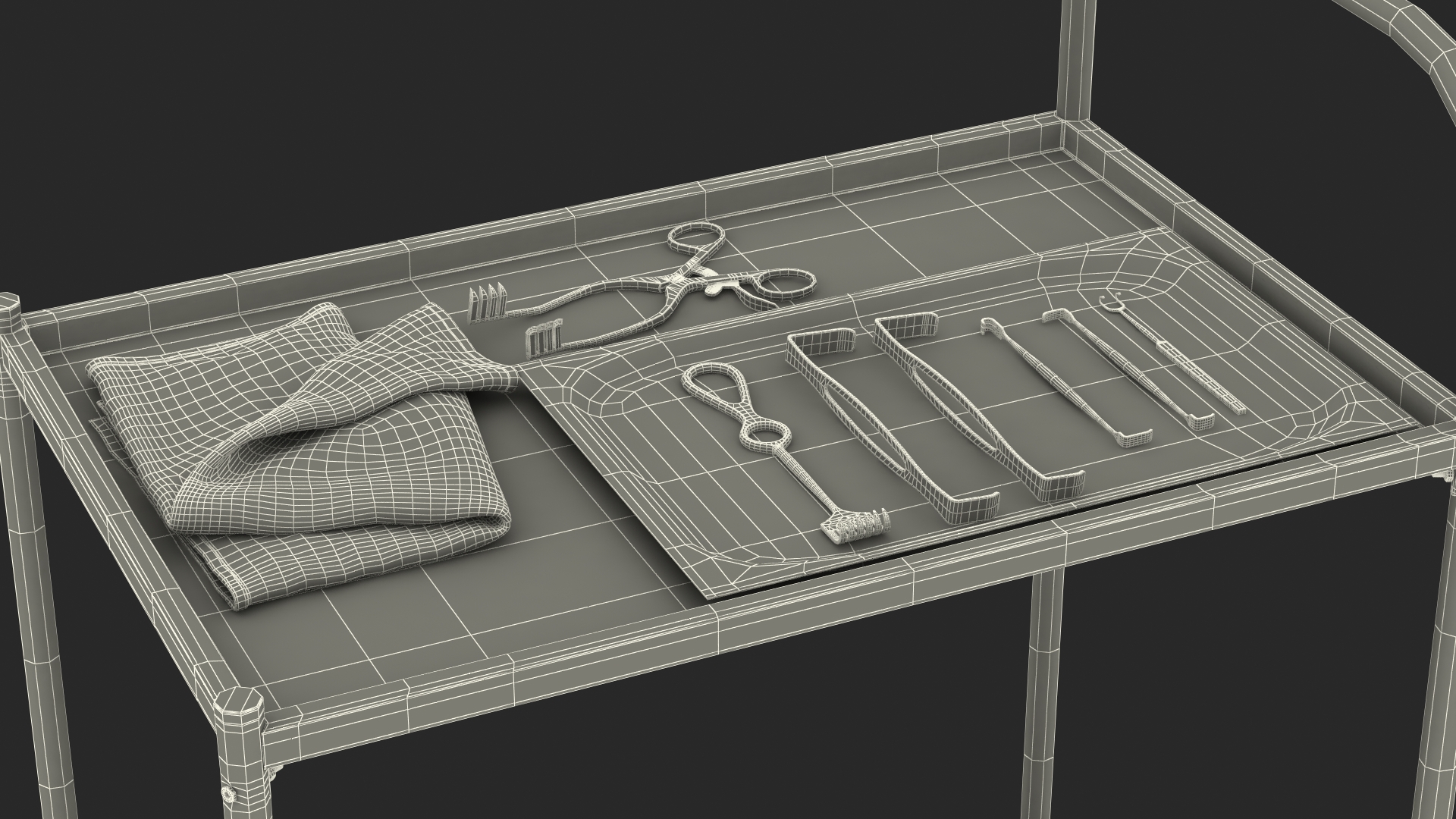 3D Surgical Trolley and Retractors