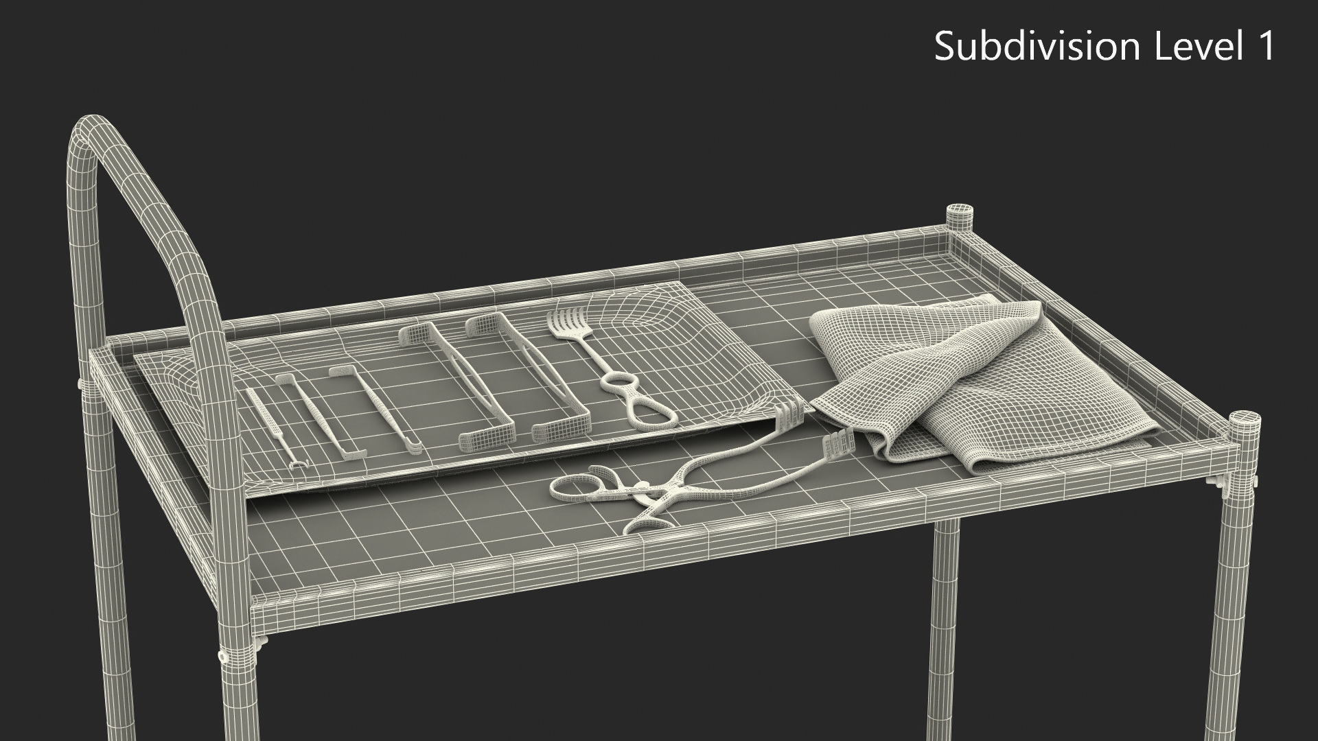 3D Surgical Trolley and Retractors