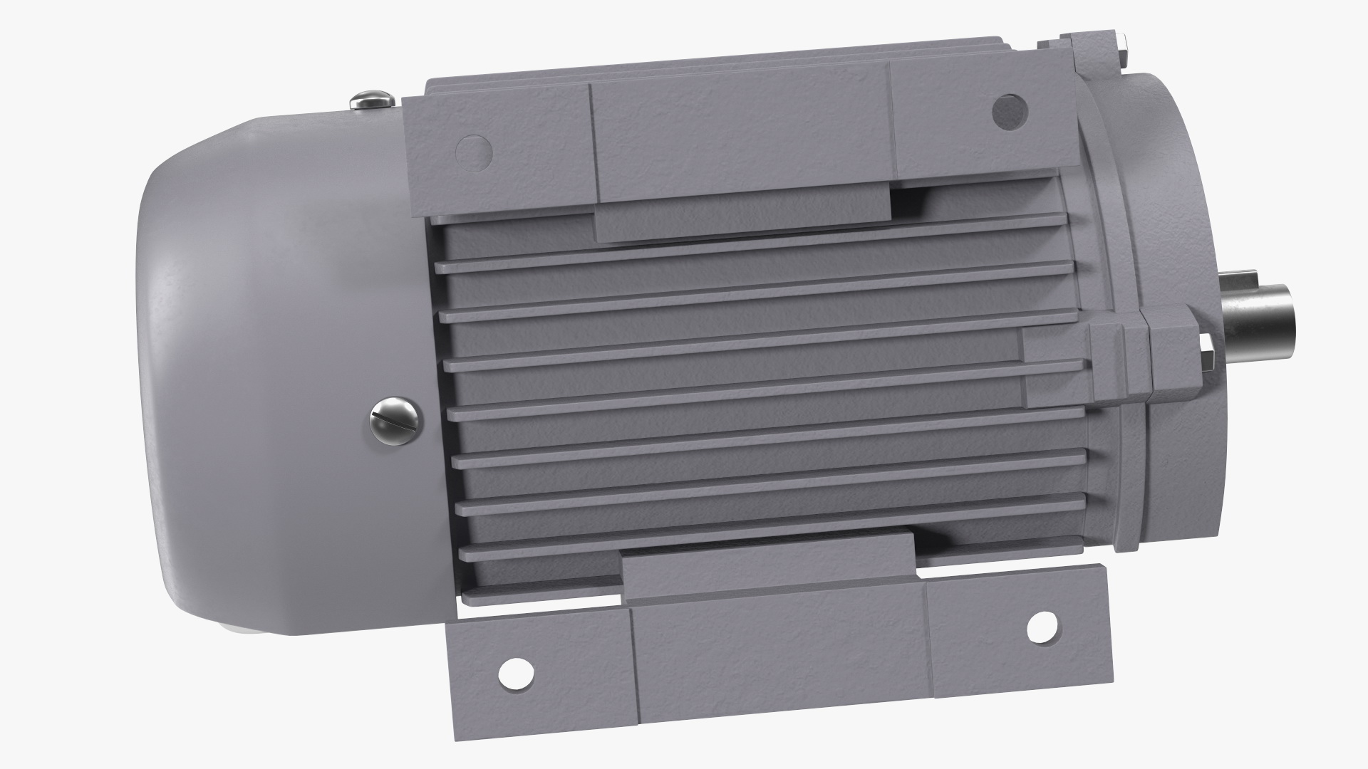 Electric Motor Cutaway Grey 3D