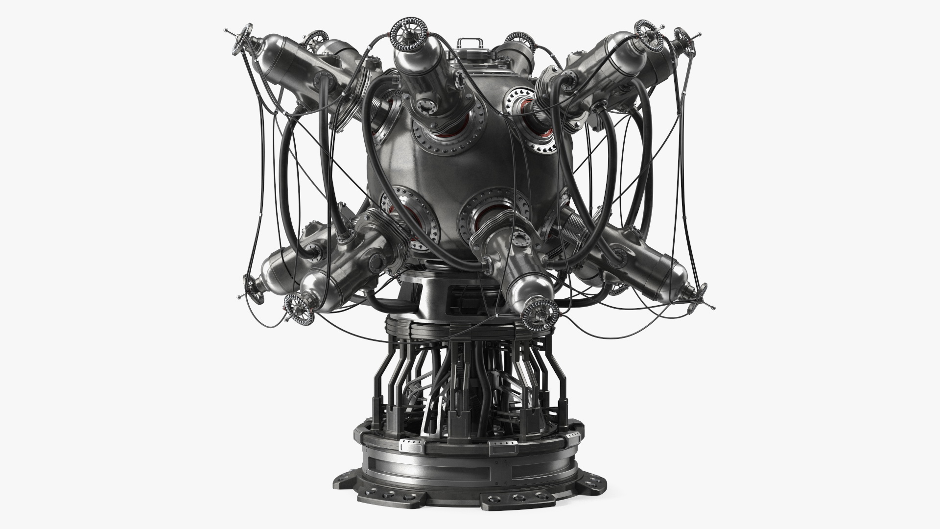 Sci-Fi Nuclear Reactor Dark 3D