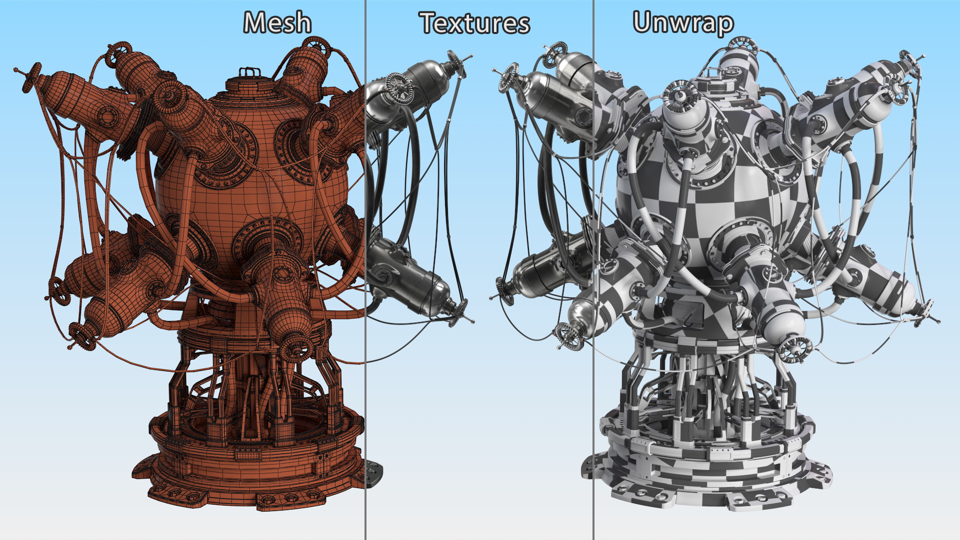 Sci-Fi Nuclear Reactor Dark 3D