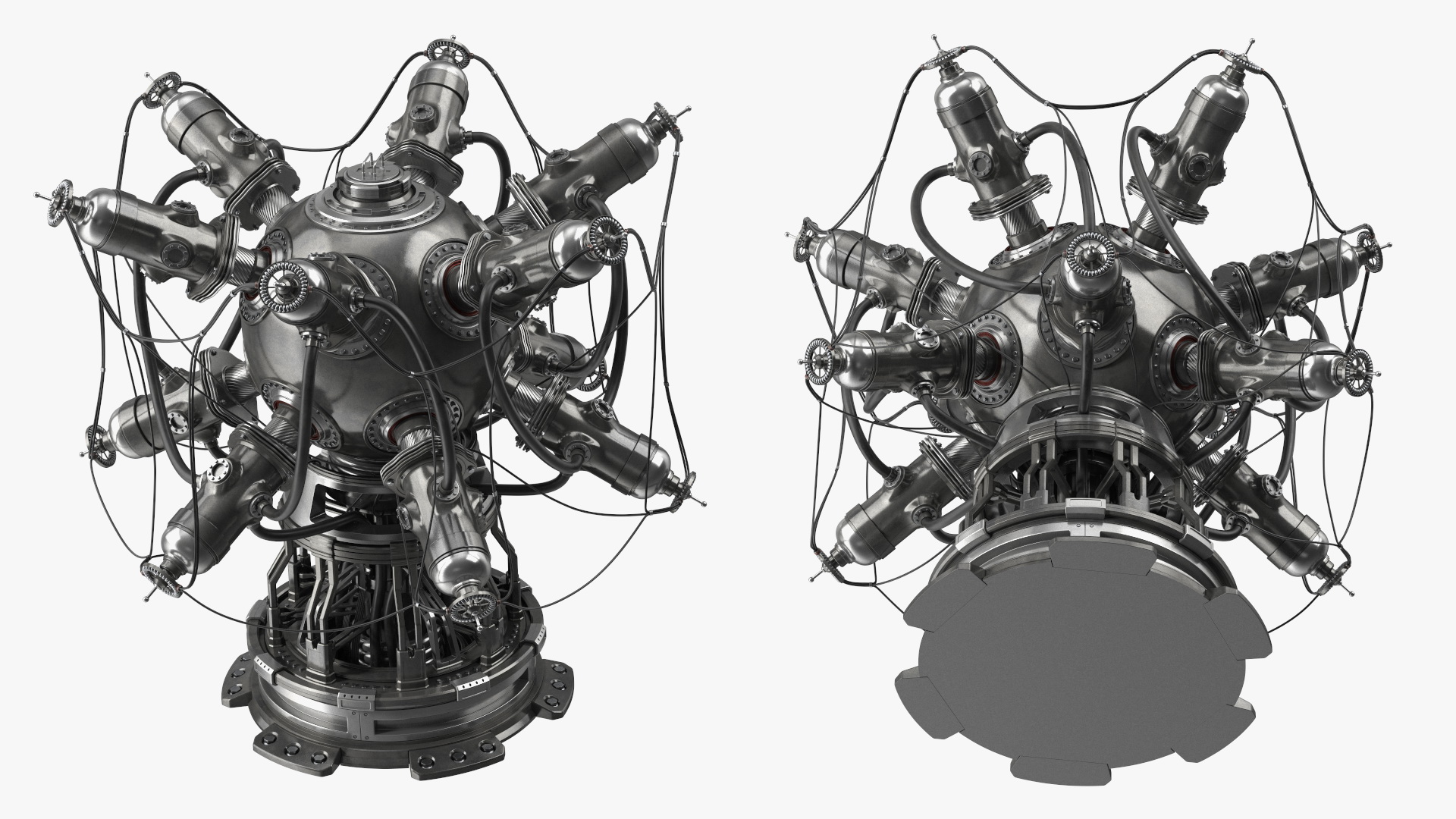 Sci-Fi Nuclear Reactor Dark 3D