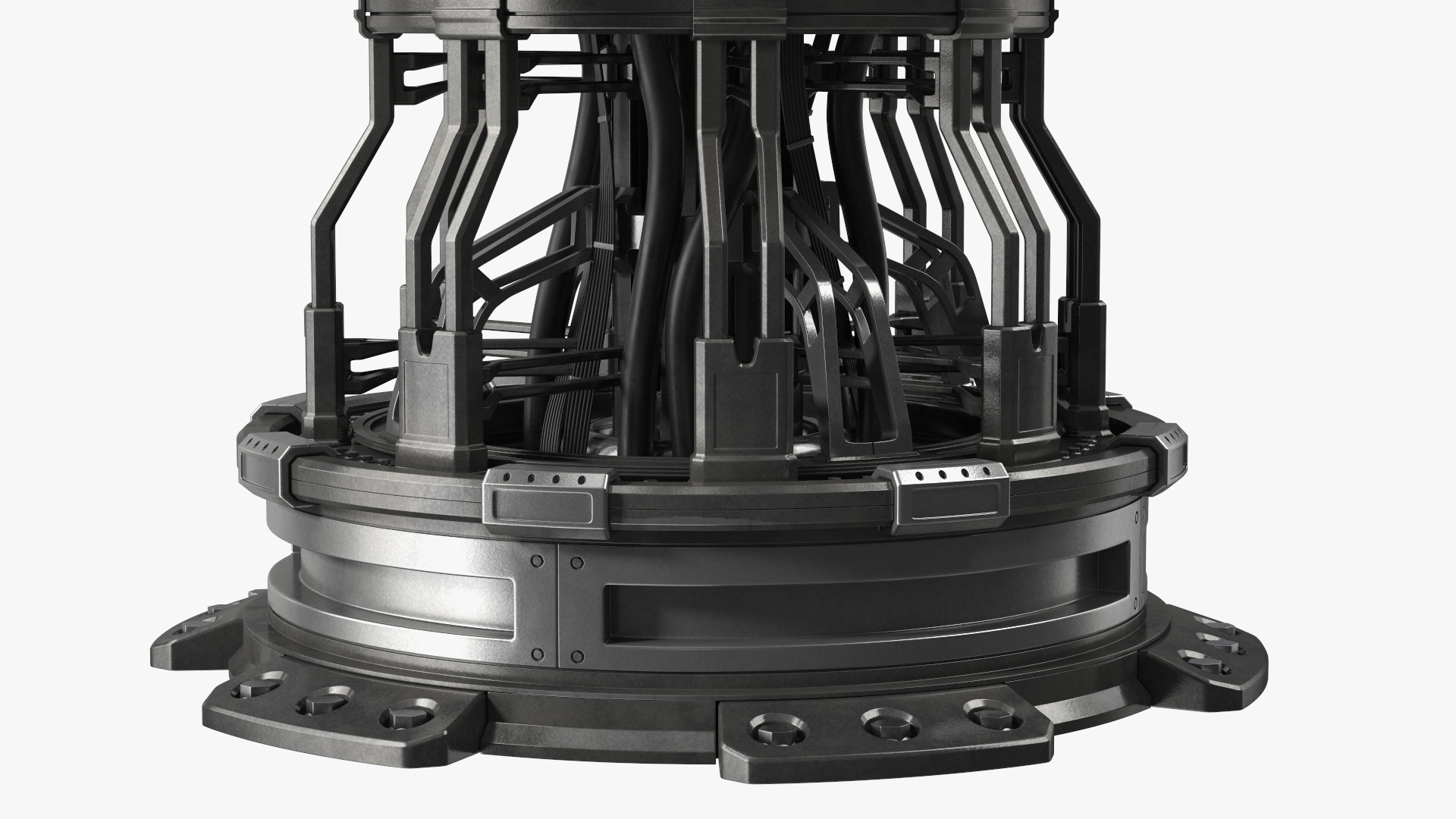 Sci-Fi Nuclear Reactor Dark 3D