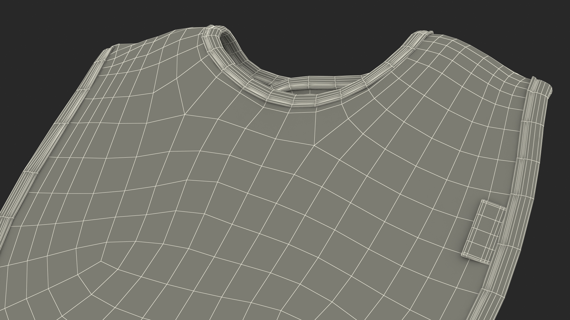 3D Blue Baby Bib model