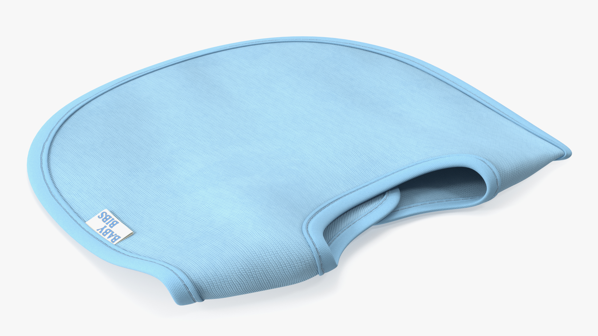 3D Blue Baby Bib model