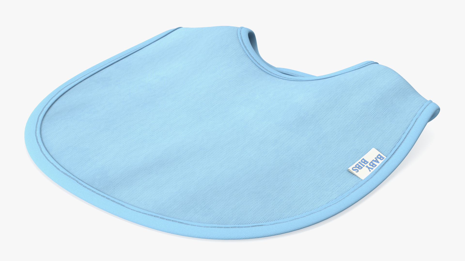 3D Blue Baby Bib model