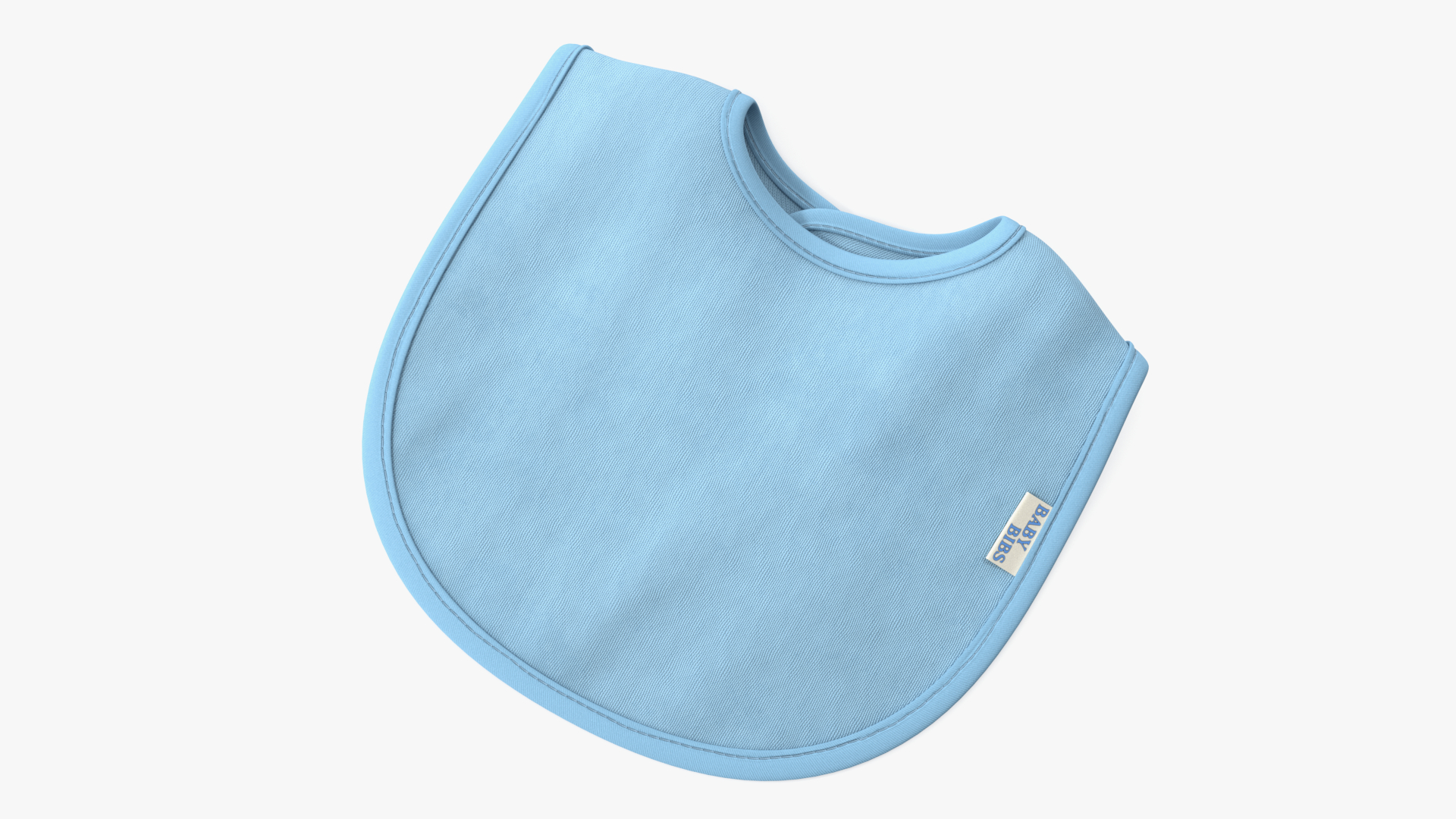 3D Blue Baby Bib model