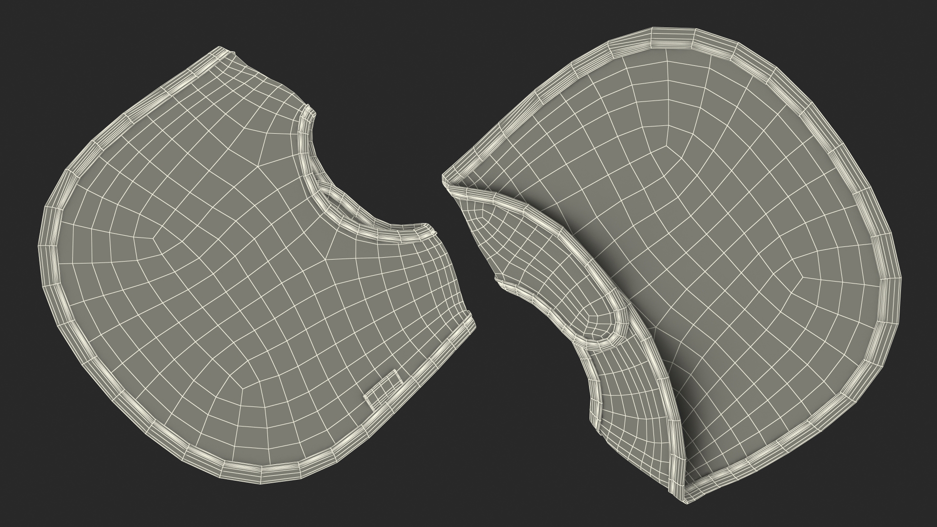 3D Blue Baby Bib model