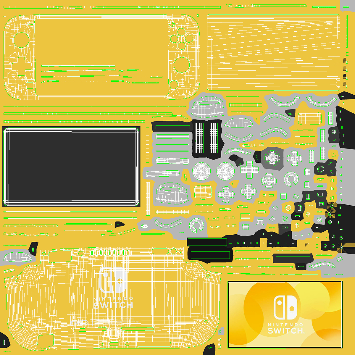 Nintendo Switch Lite Yellow 3D