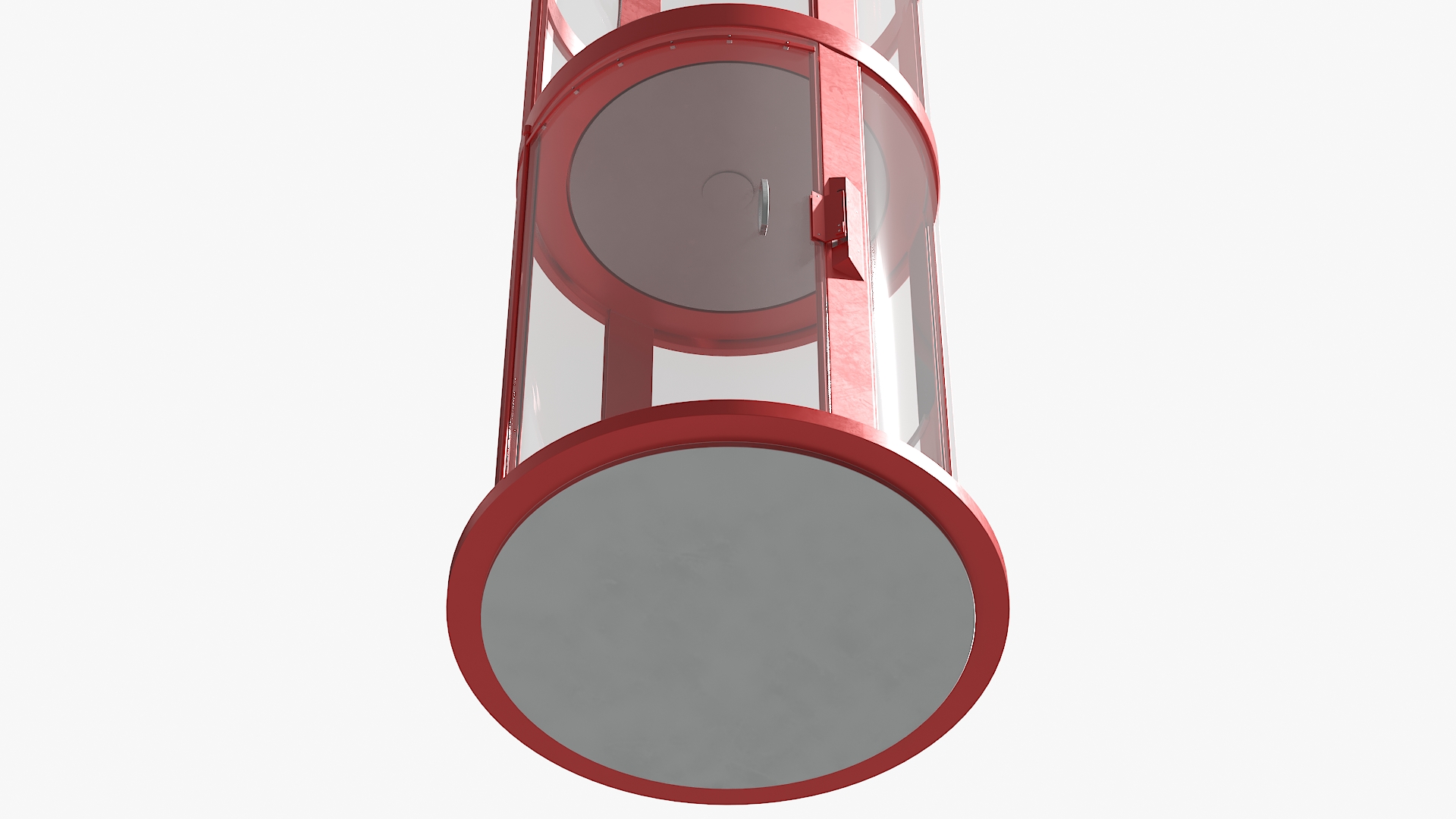 3D Mini Glass Elevator Red model