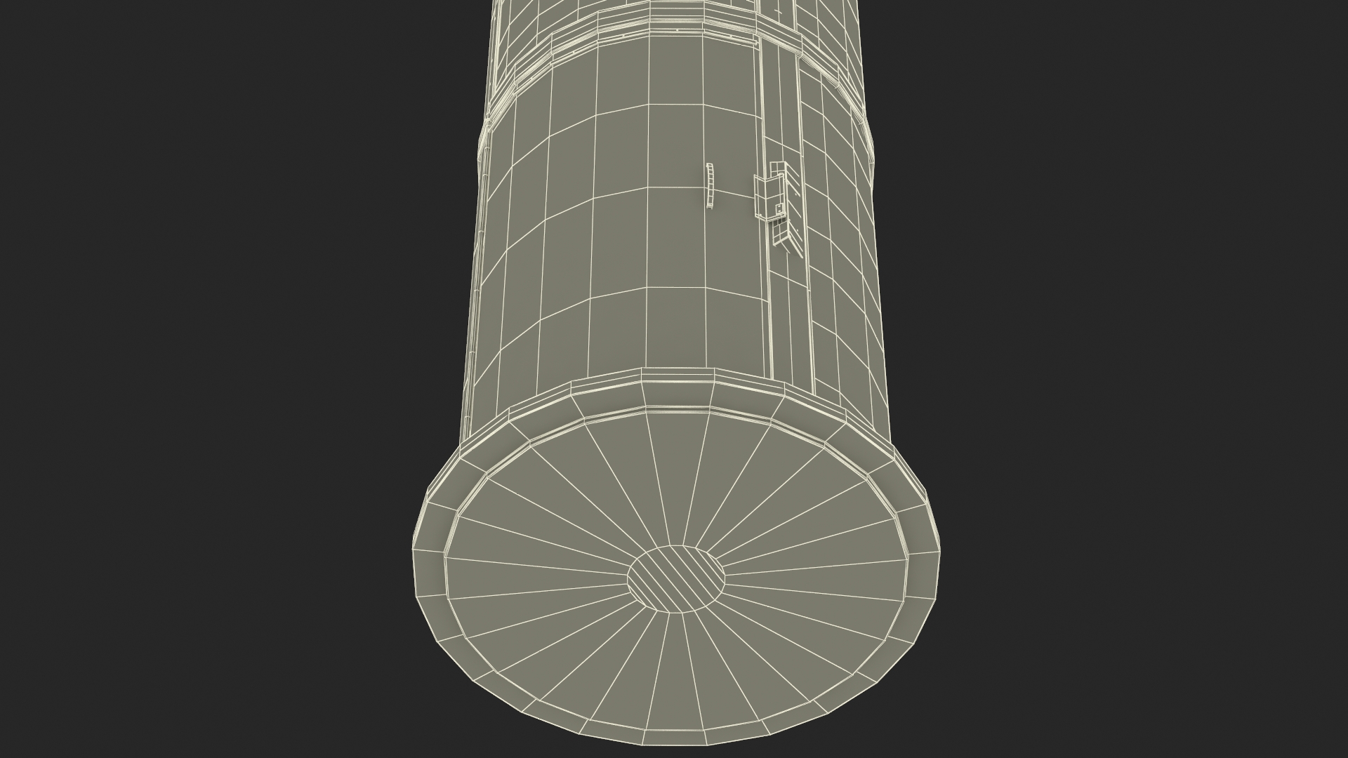 3D Mini Glass Elevator Red model