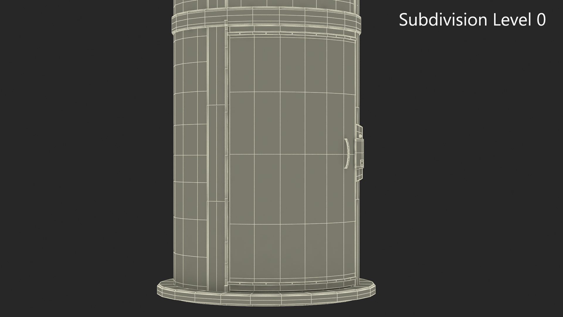 3D Mini Glass Elevator Red model