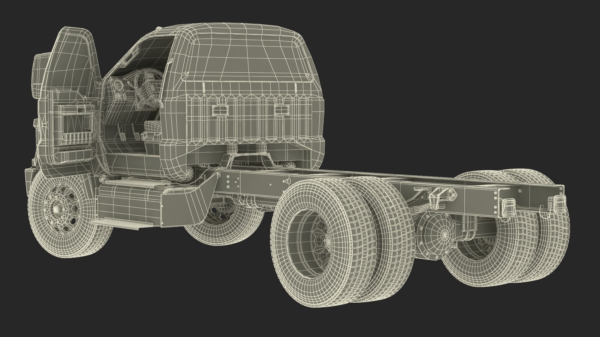 2019 F650 Supertruck Pickup Rigged 3D model