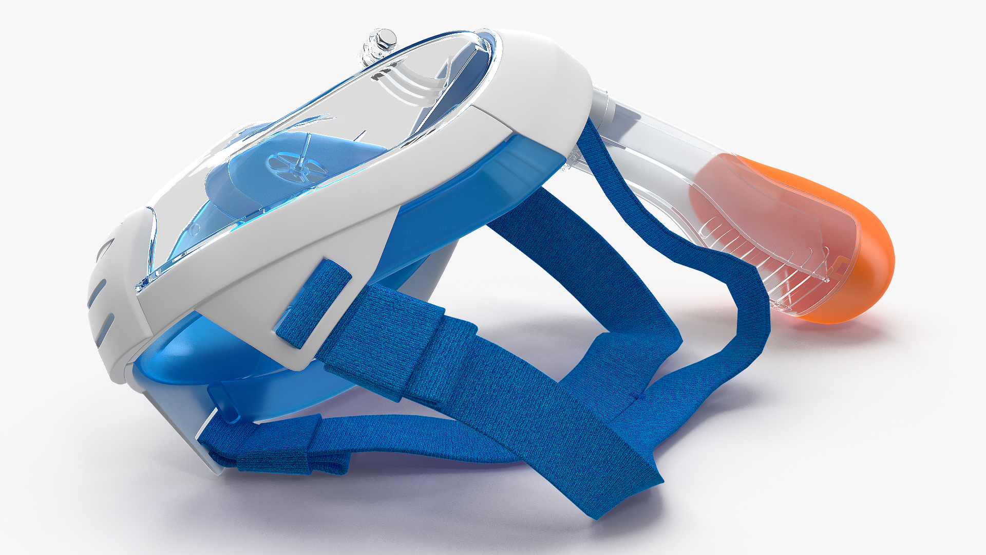 3D Lying Tribord Subea Easybreath Full Face Snorkel Mask model