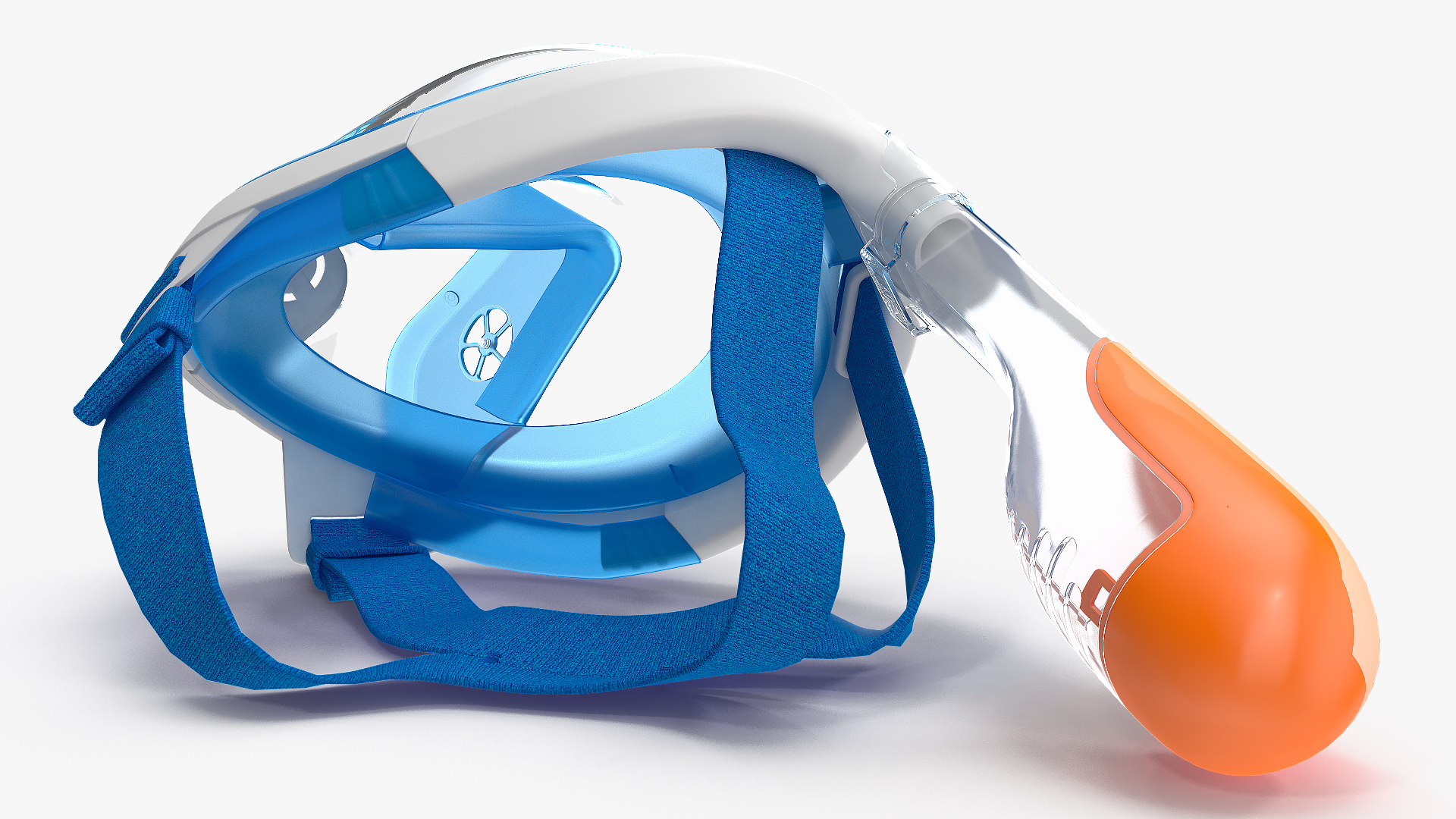 3D Lying Tribord Subea Easybreath Full Face Snorkel Mask model