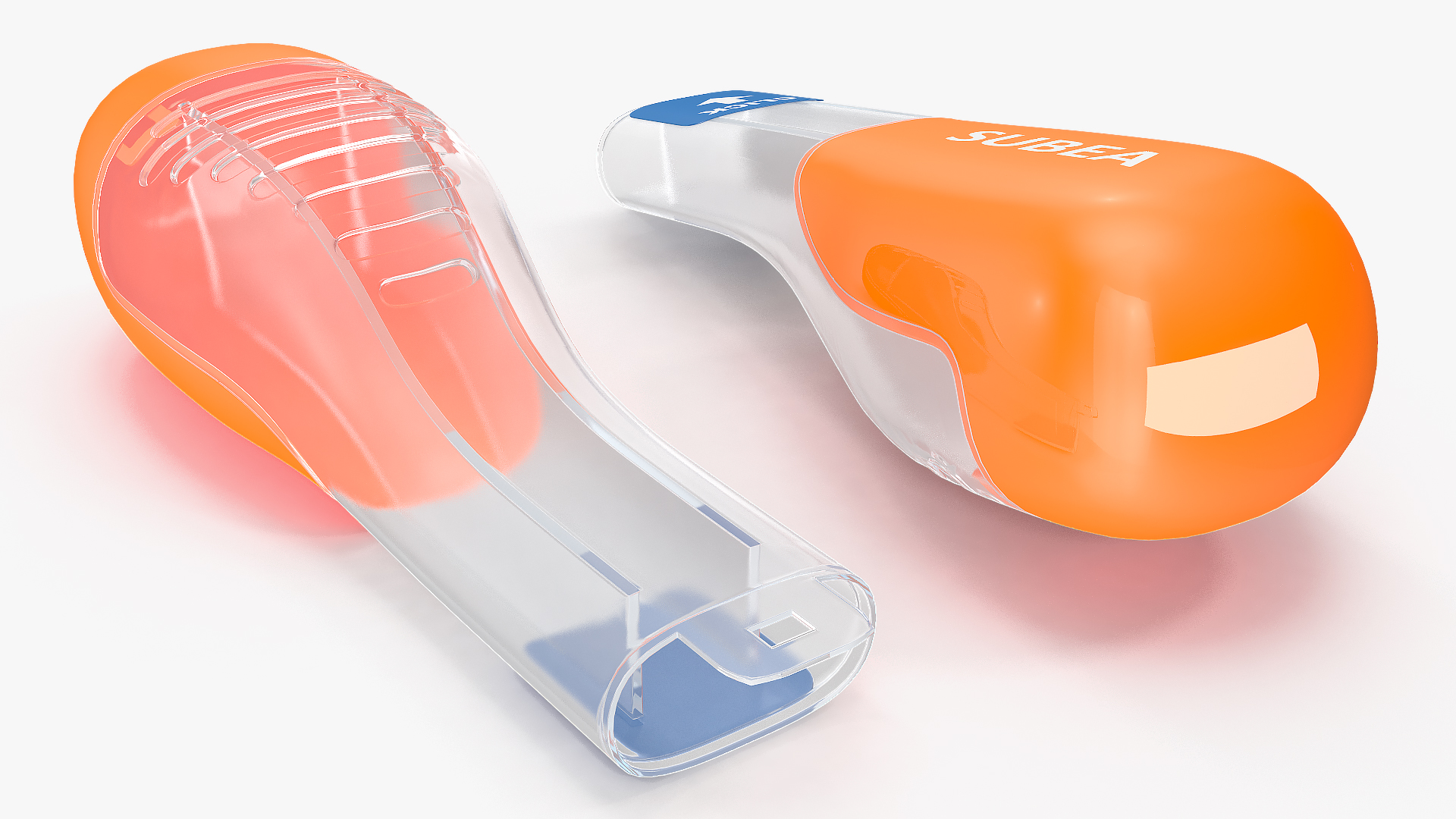 3D Lying Tribord Subea Easybreath Full Face Snorkel Mask model