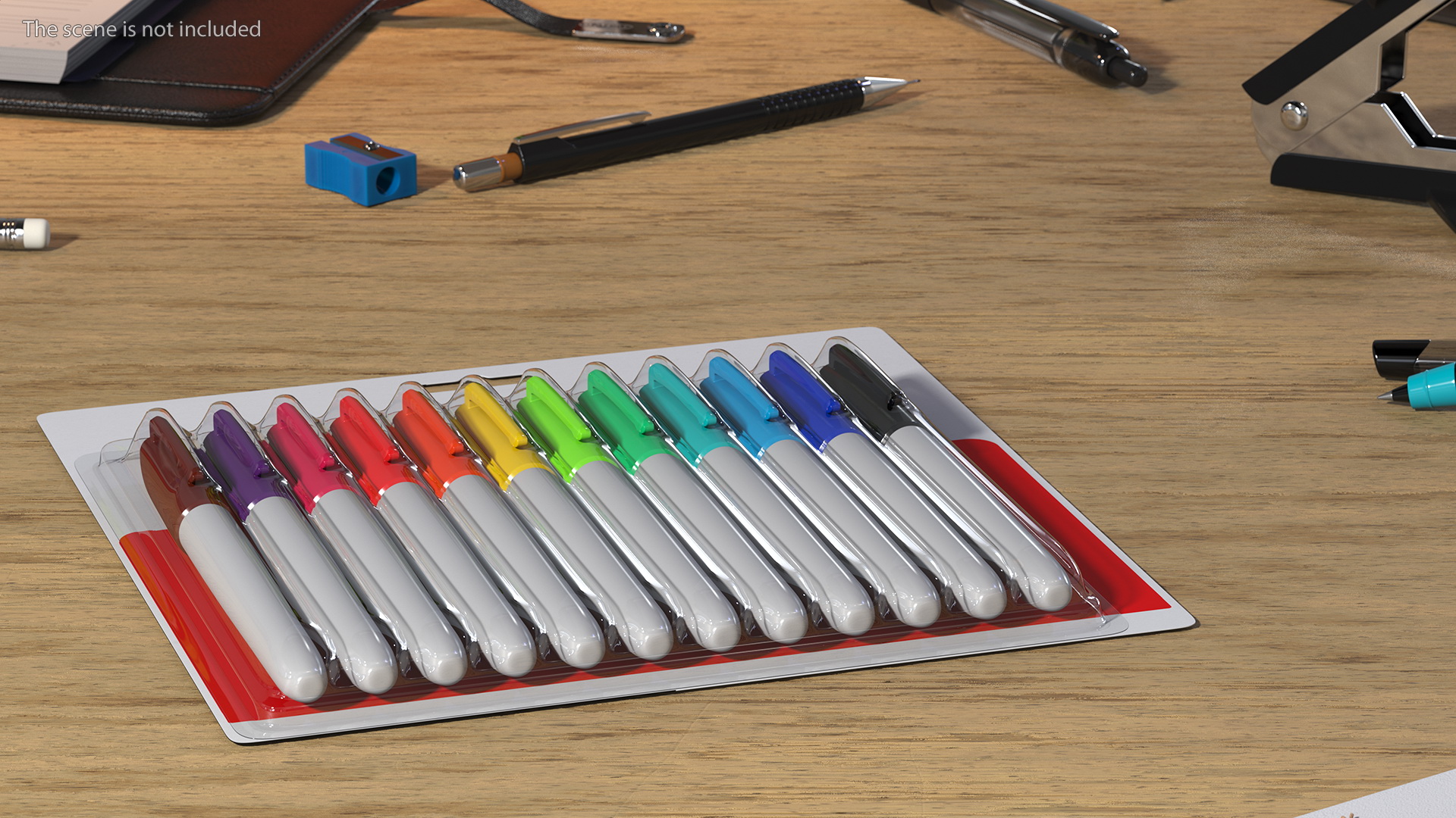 3D Permanent Markers 12 Assorted Colors