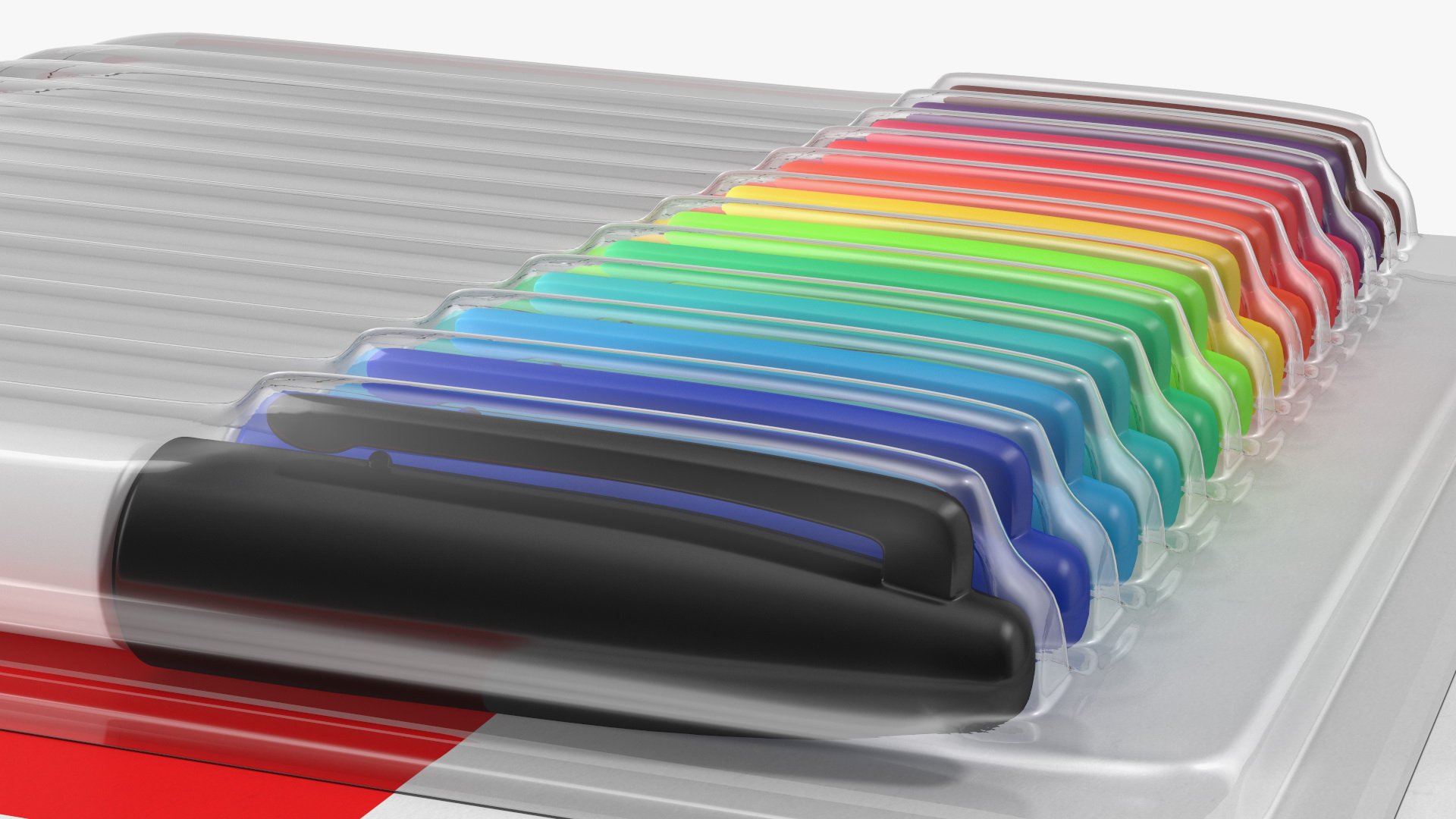 3D Permanent Markers 12 Assorted Colors