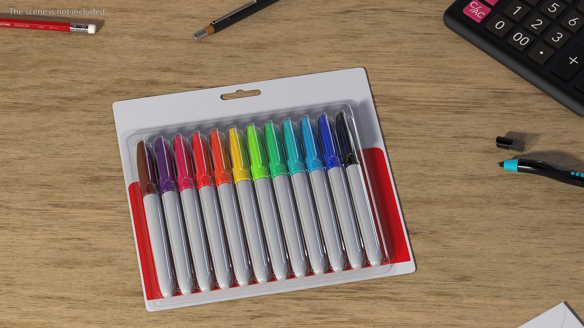 3D Permanent Markers 12 Assorted Colors
