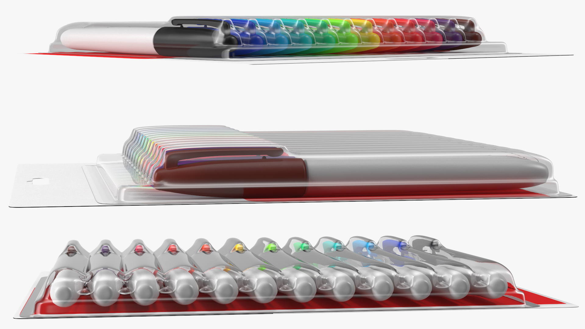 3D Permanent Markers 12 Assorted Colors