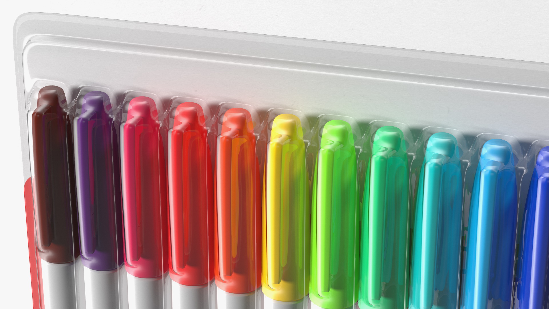 3D Permanent Markers 12 Assorted Colors