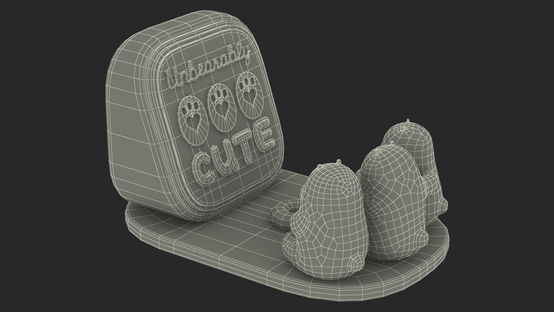 Phone Holder We Bare Bears Unbearably Cute 3D