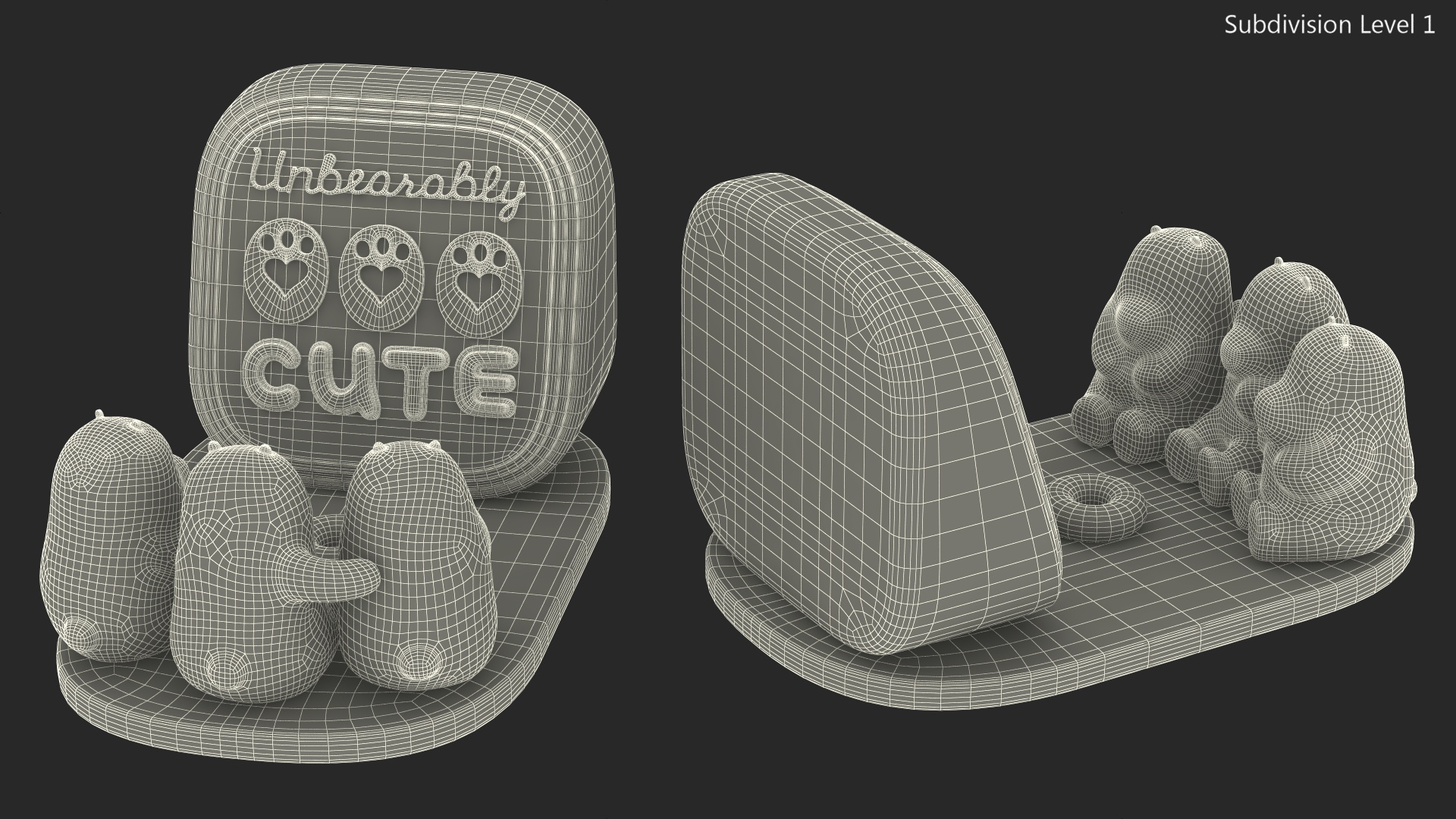 Phone Holder We Bare Bears Unbearably Cute 3D
