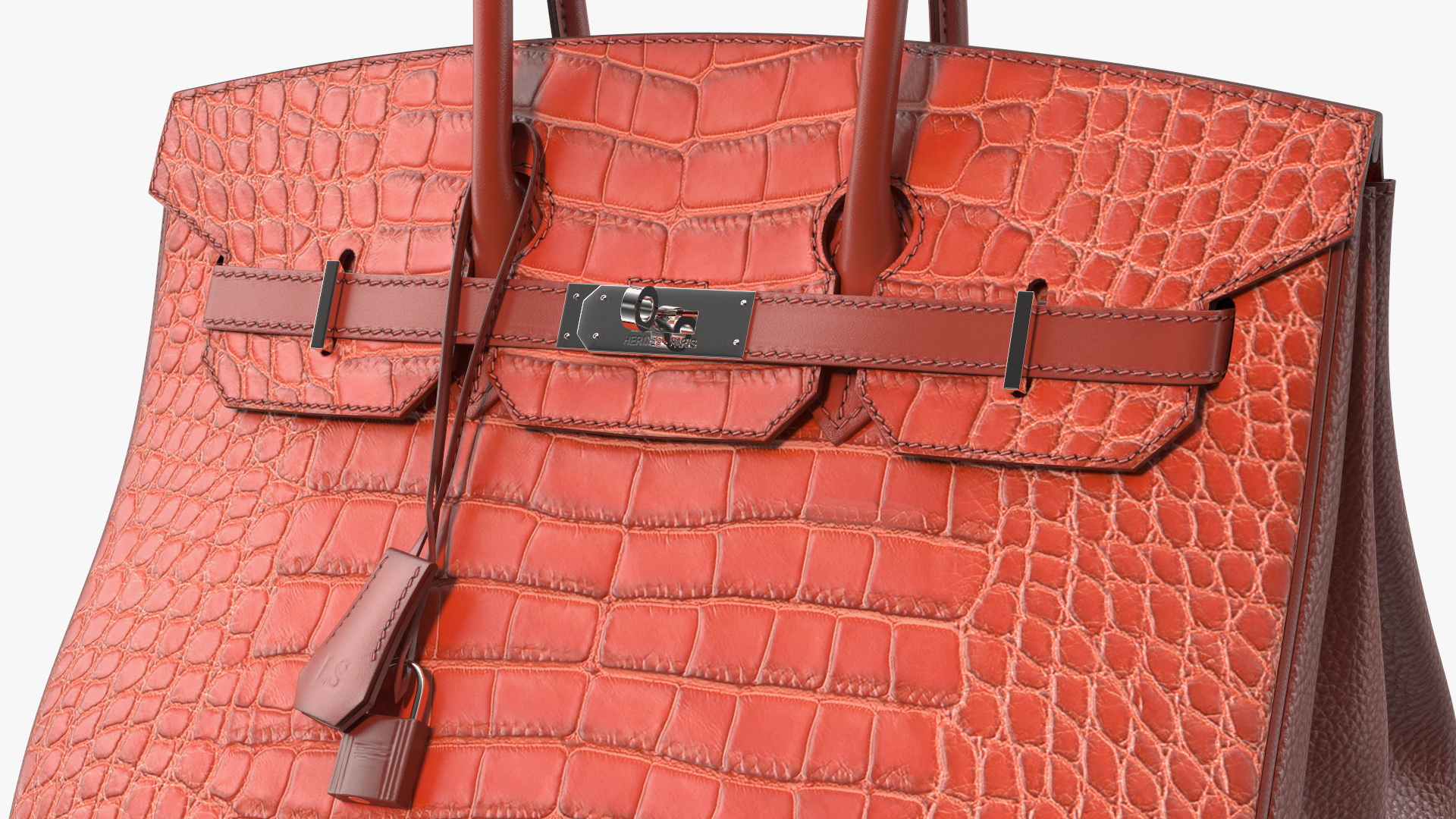 Hermes Birkin Bag Alligator 3D