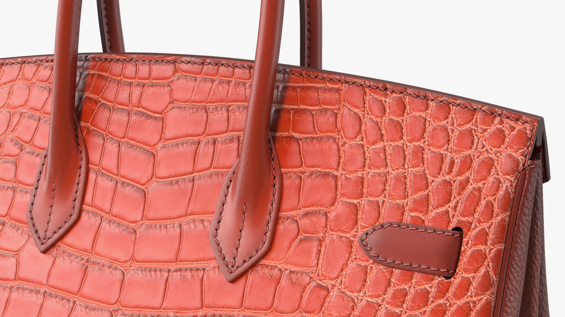 Hermes Birkin Bag Alligator 3D