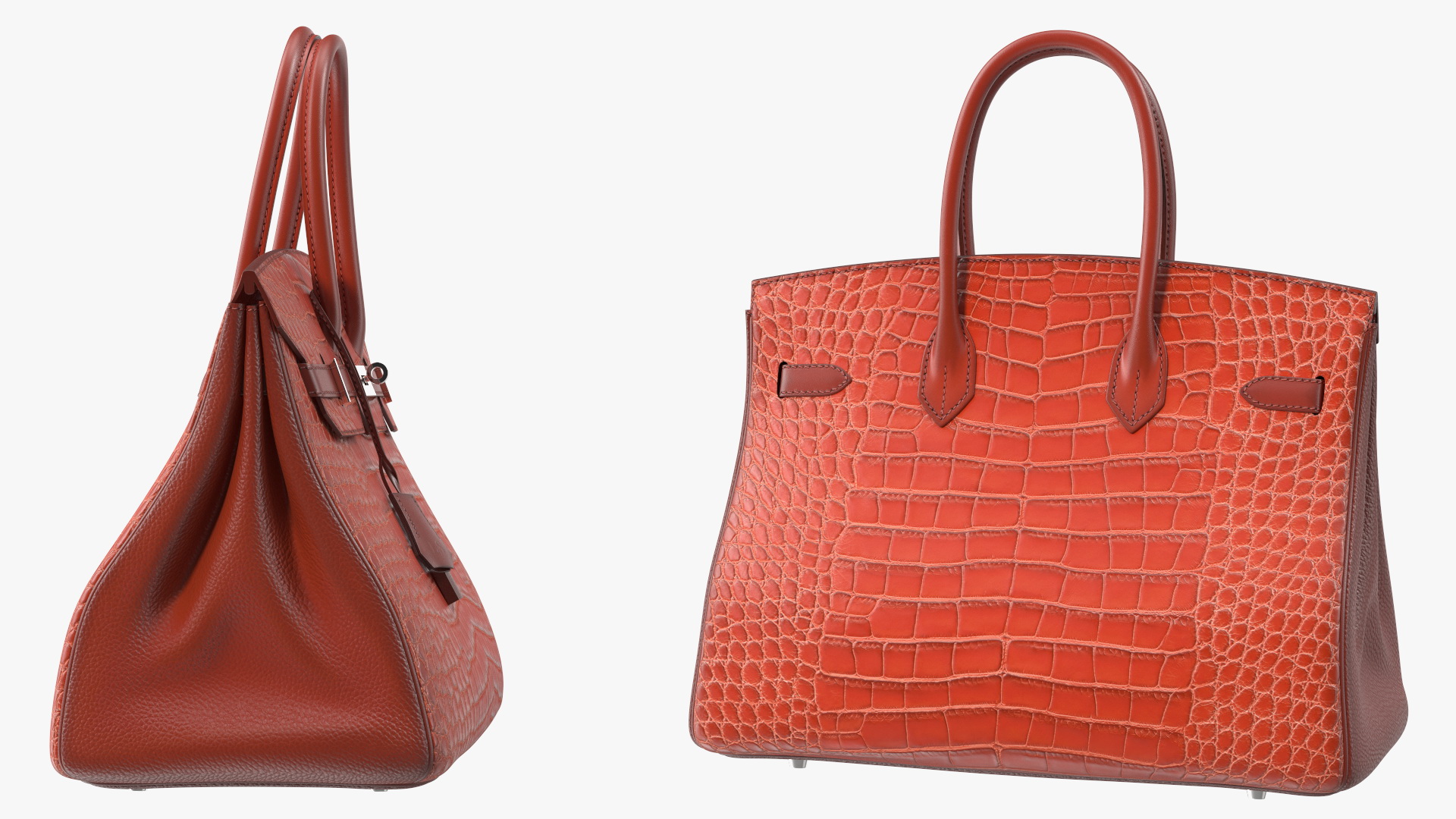 Hermes Birkin Bag Alligator 3D