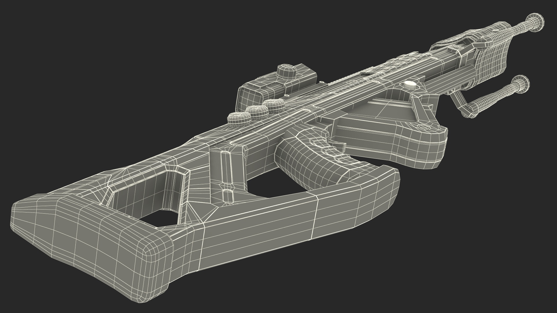 Futuristic Assault Rifle 3D model