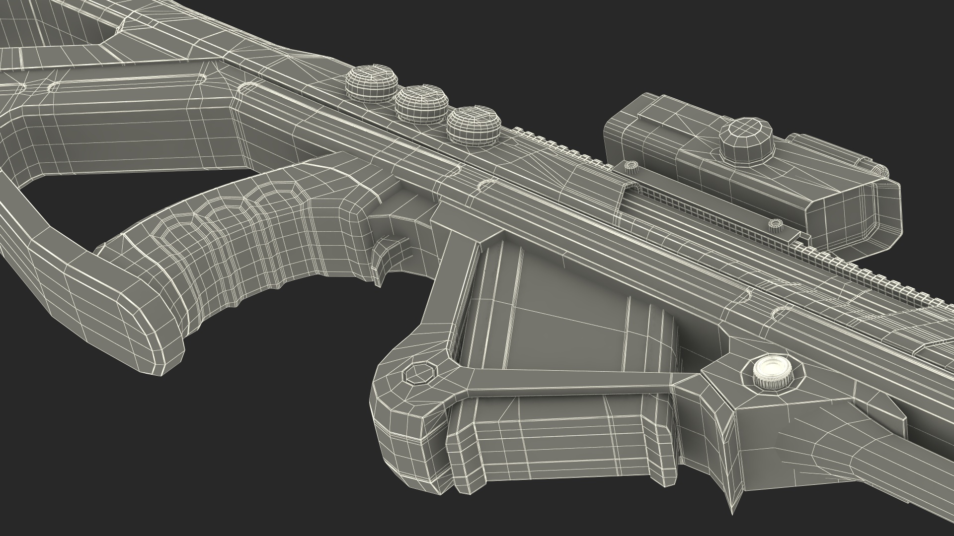 Futuristic Assault Rifle 3D model