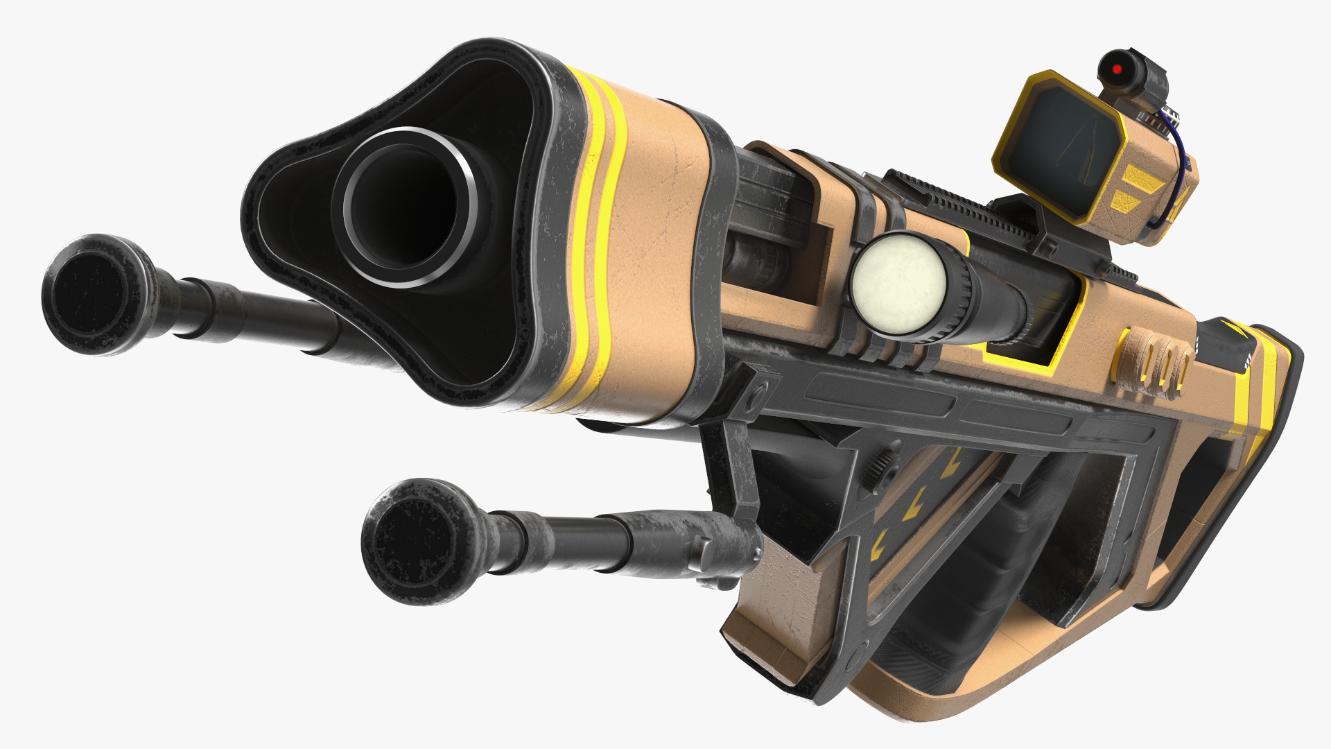 Futuristic Assault Rifle 3D model