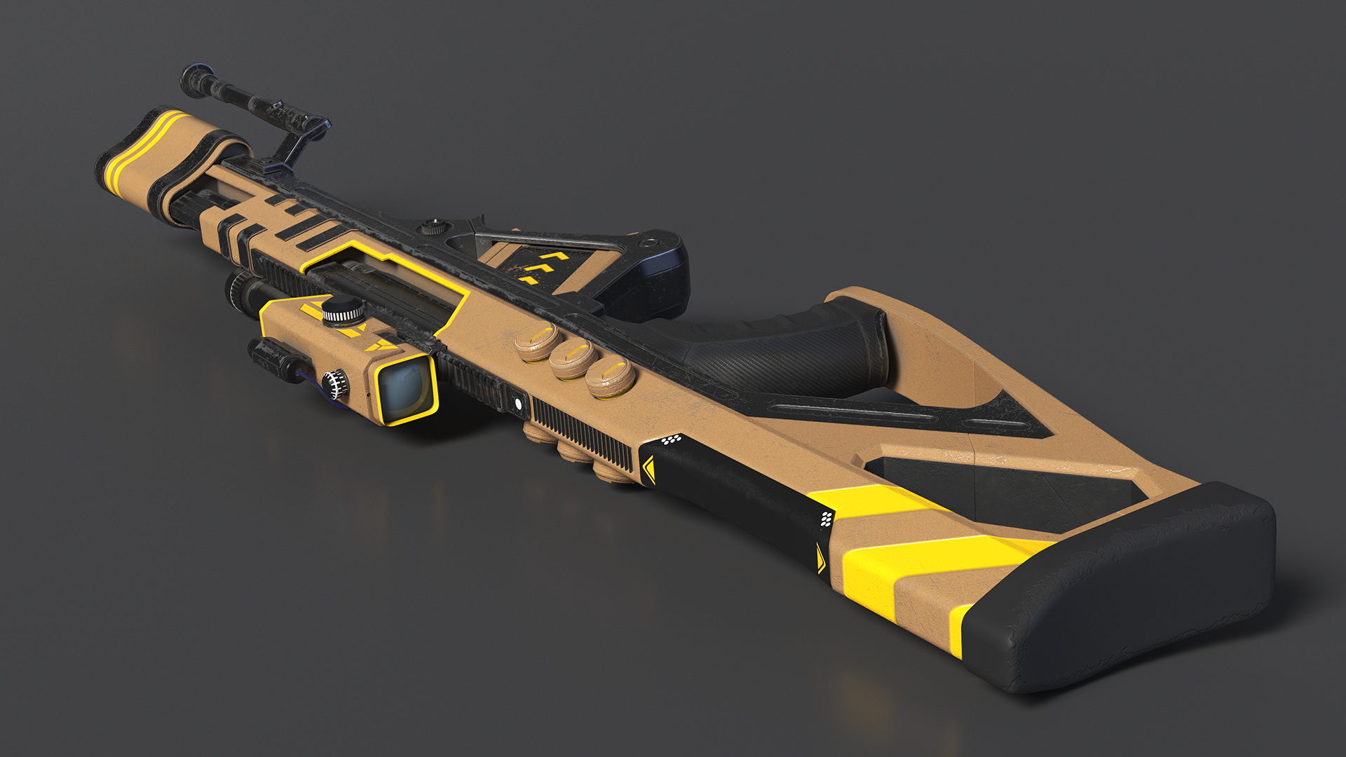 Futuristic Assault Rifle 3D model