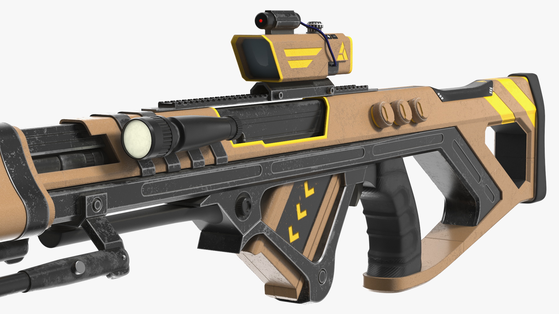 Futuristic Assault Rifle 3D model