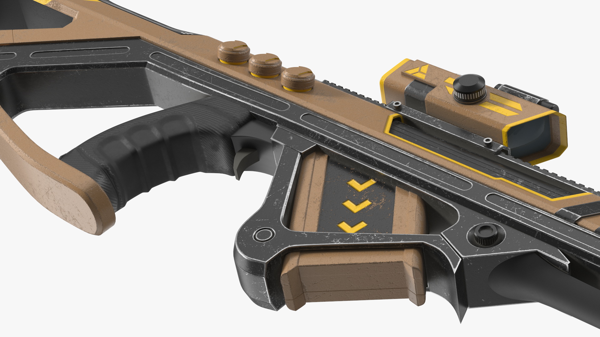 Futuristic Assault Rifle 3D model
